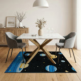 Kids Cosmic Planets Area Rug