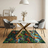 ODIKA Washable Dinosaur Kids Rug - Colorful Prehistoric Play Mat for Playroom & Bedroom