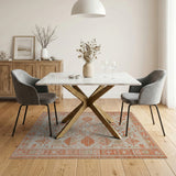 Southwestern Geometric Terracotta Geometric Southwestern Area Rug