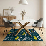 Lemon Branch Navy Blue Area Rug
