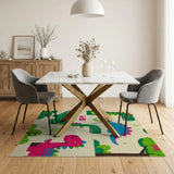 Playful Dinosaur ABC Kids Cartoon Rug