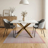 Modern Pink Gradient Stripe Area Rug