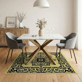 Traditional Persian Beige and Neutral Ornate Beige Traditional Persian Area Rug