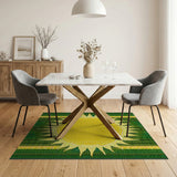Golden Sun Radiance Tribal Area Rug