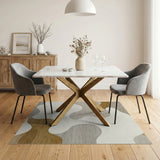 Organic Abstract Neutral Area Rug