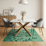 Dragonfly Meadow Green Area Rug