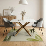 Coastal Palm Shadow Area Rug