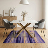 Purple Ocean Sunset Coastal Area Rug