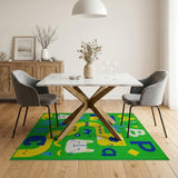 Kids ABC Alphabet Learning Rug with Cute Animals
