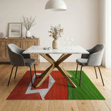 Baseball Pitcher's Mound Area Rug - Green Turf Red Dirt