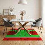 Watermelon Slice Fruit Pattern Area Rug