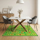 Vibrant Alphabet ABC Kids Learning Rug