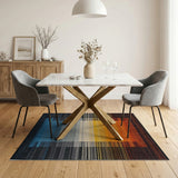 Multi-Color Gradient Geometric Area Rug