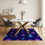 Neon Starburst Geometric Area Rug
