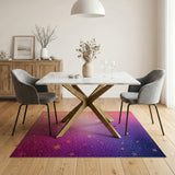 Starry Glitter Pink-Purple Gradient Rug