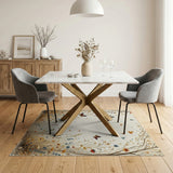 Wildflower Meadow Butterflies Area Rug