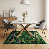 Jurassic Dinosaur Forest Valley Area Rug