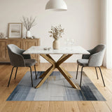 Geometric Modern Grey Modern Geometric Abstract Grey Area Rug