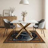 Cosmic Elephant Persian Area Rug