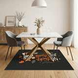 No Tricks Just Treats Halloween Ghost Washable Area Rug