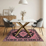 Pink Floral Vintage No. 10 Area Rug