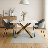 Layered Beige Hills Abstract Area Rug