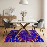 Hypnotic Swirl Multi-Color Abstract Area Rug