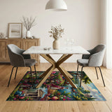 Rococo Garden Aristocracy Picnic Area Rug