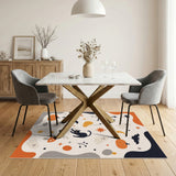 Halloween Black Cat Kids Cartoon Area Rug