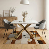 Cute Geometric Bear Area Rug