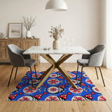Whimsical Cartoon Clock Critters Area Rug