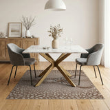 Majestic Spotted Deer Oak Leaf Area Rug
