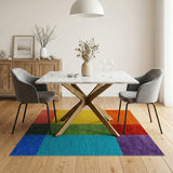 Multi-color and Patterns Vibrant Multi-Color Geometric Block Area Rug