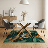 Jungle Tiger Face Area Rug