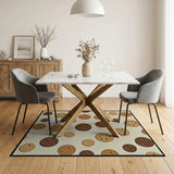 Chocolate Chip Cookie Scatter Area Rug