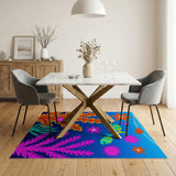 Playful Cartoon Underwater Sea Life Area Rug