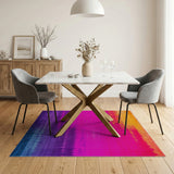 Vibrant Ombre Gradient Abstract Area Rug