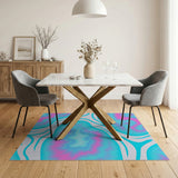 Abstract Area Multi-color and Patterns Vibrant Swirl Multi-Color Abstract Area Rug