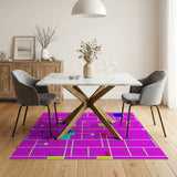 Multi-color and Patterns Geometric Modern Vibrant Multi-Color Geometric Modern Area Rug