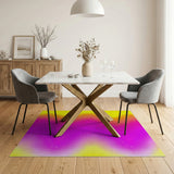 Vibrant Yellow-Pink Gradient Wave Abstract Rug