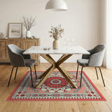 Pink Mandala Floral Persian Area Rug