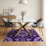 Mandala Traditional Persian Purple Mandala Persian Area Rug