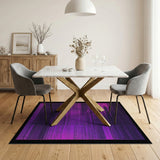 Purple Gradient Stripe Area Rug
