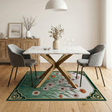 Vintage Wildflower Meadow Area Rug