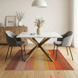 Sunset Ombre Stripe Area Rug