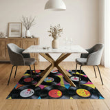 Boho Multi-Color Patchwork Crochet Rug