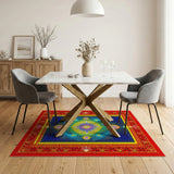 Vibrant Mandala Persian Area Rug