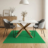 Vibrant Green Grid Plaid Area Rug