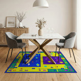 Playful ABC Numbers Kids Cartoon Rug