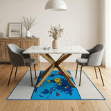 Multi-color and Patterns Retro Pixel World Map Area Rug